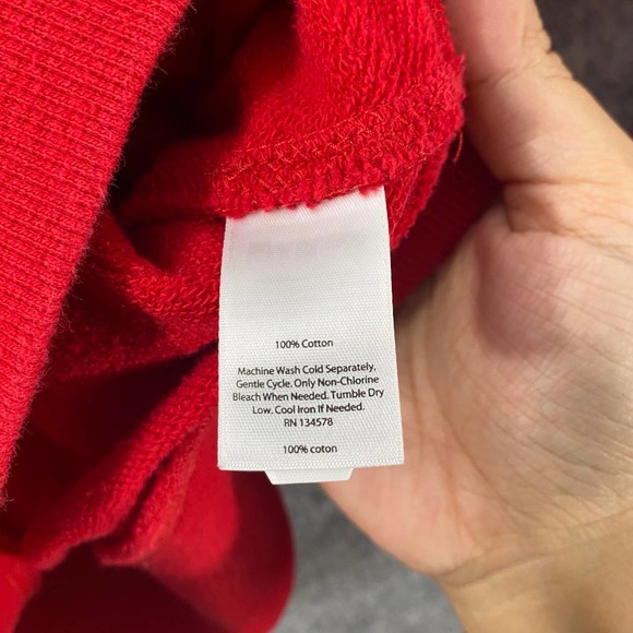 Vineyard Vines Sweatshirt XS Red Fleece Shep 1/4 Zip Long Sleeve Fair Isle - Picture 8 of 9